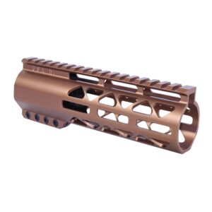 Bronze 7-inch M-LOK Free Floating Handguard with Top Rail for .308 Rifles.