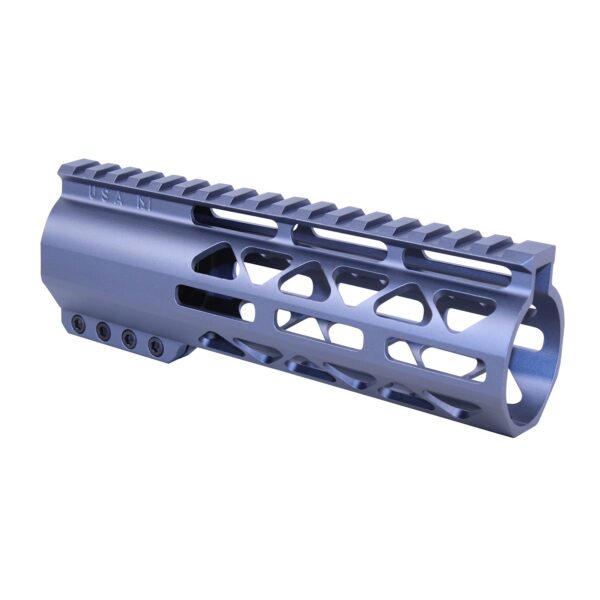 Guntec USA grey 7-inch M-LOK handguard with top rail for .308 rifles.