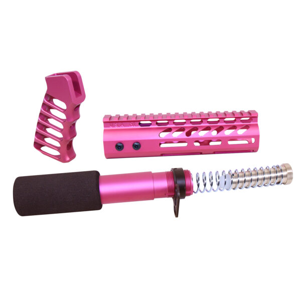 AR-15 Pistol Furniture Set (Anodized Pink) - Image 1