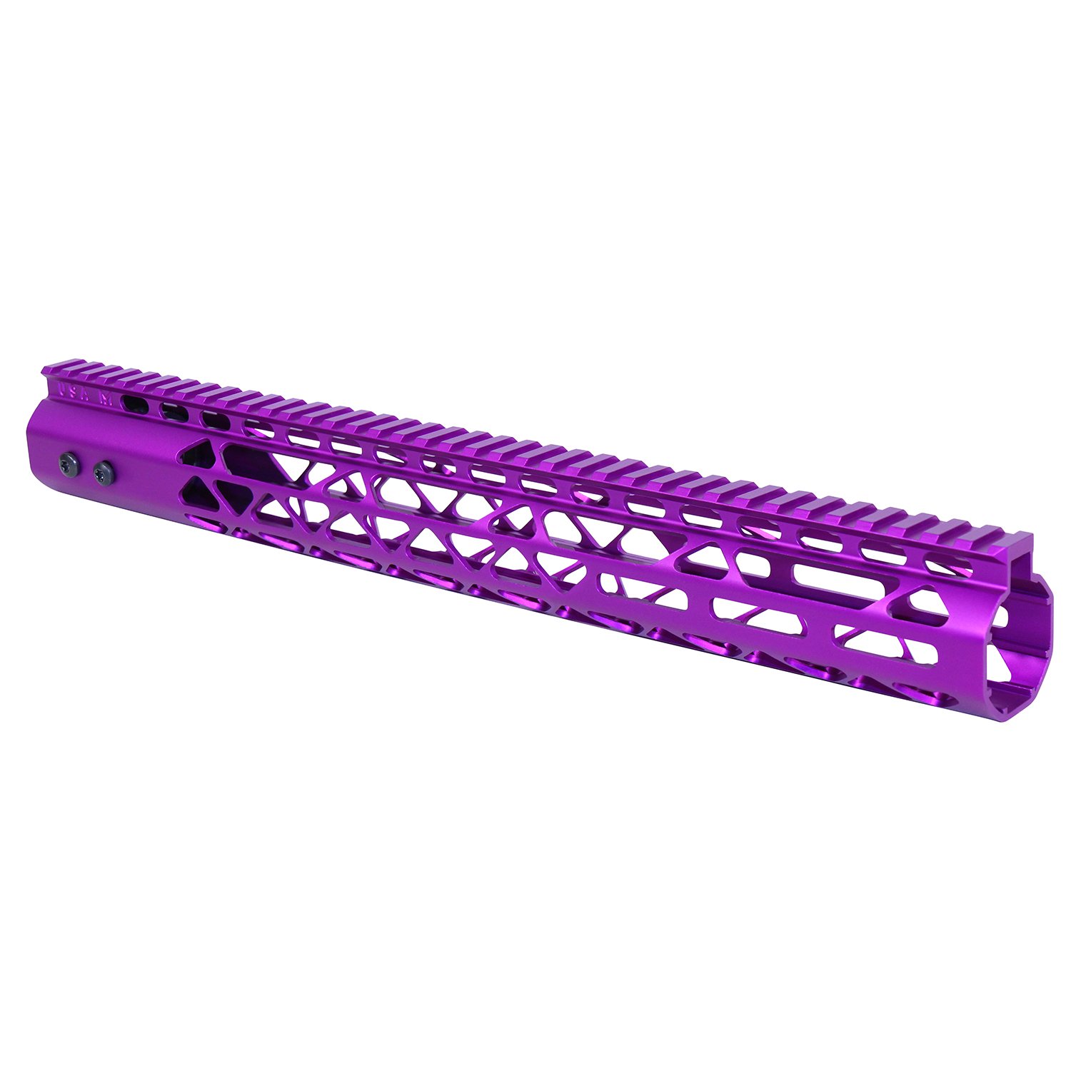 15" Air Lite Series M-LOK System Free Floating Handguard With Monolithic Top Rail (.308 Cal) (Anodized Purple)