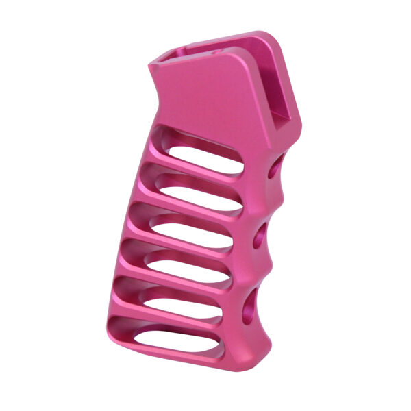 Ultralight Series Skeletonized Aluminum Pistol Grip (Anodized Pink) - Image 1