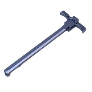 AR-15 Quick Engage Charging Handle in Anodized Grey by Guntec USA.