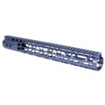 15 Guntec USA grey anodized M-LOK free-floating handguard for .308 rifles.