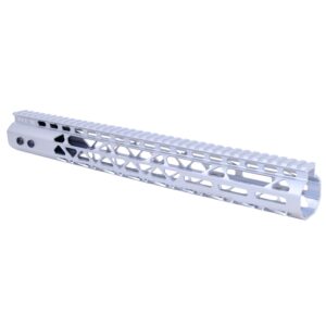 Guntec USA 15 M-LOK Free Floating Handguard, .308 Cal, Anodized Clear.