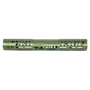 .308 Cal 15" "Trump Series" Limited Edition M-LOK System Free Floating Handguard With Monolithic Top Rail (Anodized Green)