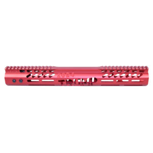 .308 Cal 15" "Trump Series" Limited Edition M-LOK System Free Floating Handguard With Monolithic Top Rail (Anodized Red)
