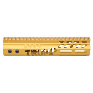 9" "Trump Series" Limited Edition M-LOK System Free Floating Handguard With Monolithic Top Rail (Anodized Gold)