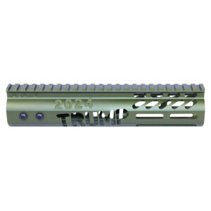 9" "Trump Series" Limited Edition M-LOK System Free Floating Handguard With Monolithic Top Rail (Anodized Green)