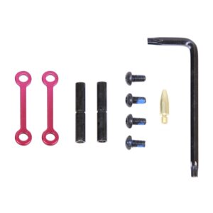 AR-15 Complete Anti-Rotation Trigger/Hammer Pin Set (Anodized Rose)