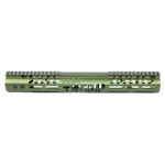 Green .308 Cal 15 Trump Series M-LOK Free Floating Handguard with Top Rail.