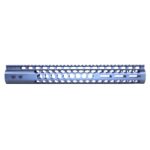 Blue 15 Guntec USA honeycomb M-LOK handguard with monolithic top rail for .308 caliber.
