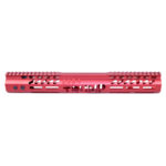 Red .308 Cal 15 Trump Series M-LOK Free Floating Handguard with Top Rail.