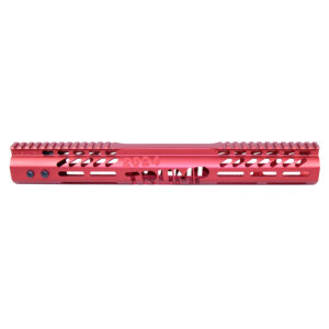 Red .308 Cal 15 Trump Series M-LOK Free Floating Handguard with Top Rail.