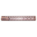 15 Honeycomb M-LOK Handguard for .308 Cal, Anodized Bronze.
