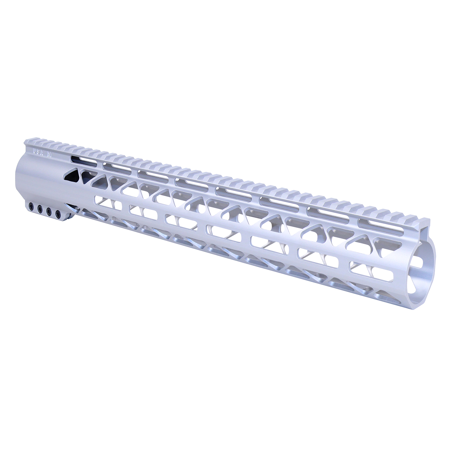 15" AIR-LOK Series M-LOK Compression Free Floating Handguard With Monolithic Top Rail (.308 Cal) (Anodized Clear)