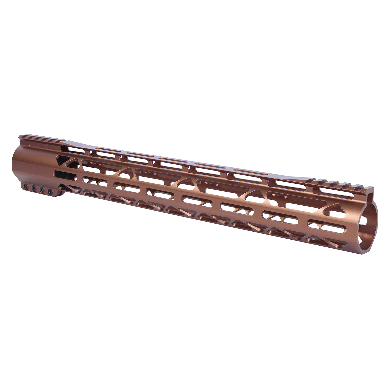 AR-308 15" AIR-LOK Series M-LOK Compression Free Floating Handguard With Monolithic Top Rail (Gen 2) (Anodized Bronze)