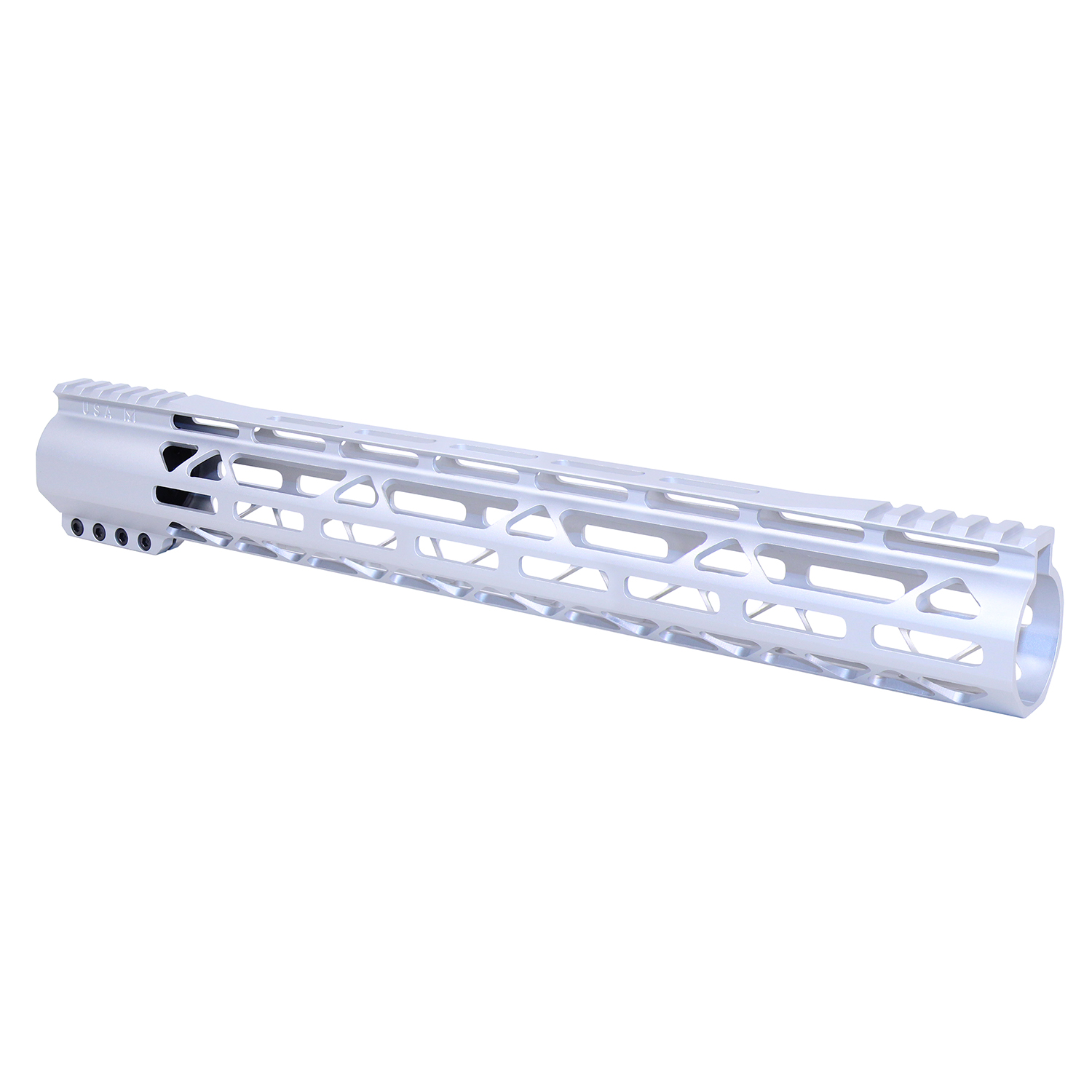 AR-308 15" AIR-LOK Series M-LOK Compression Free Floating Handguard With Monolithic Top Rail (Gen 2) (Anodized Clear)