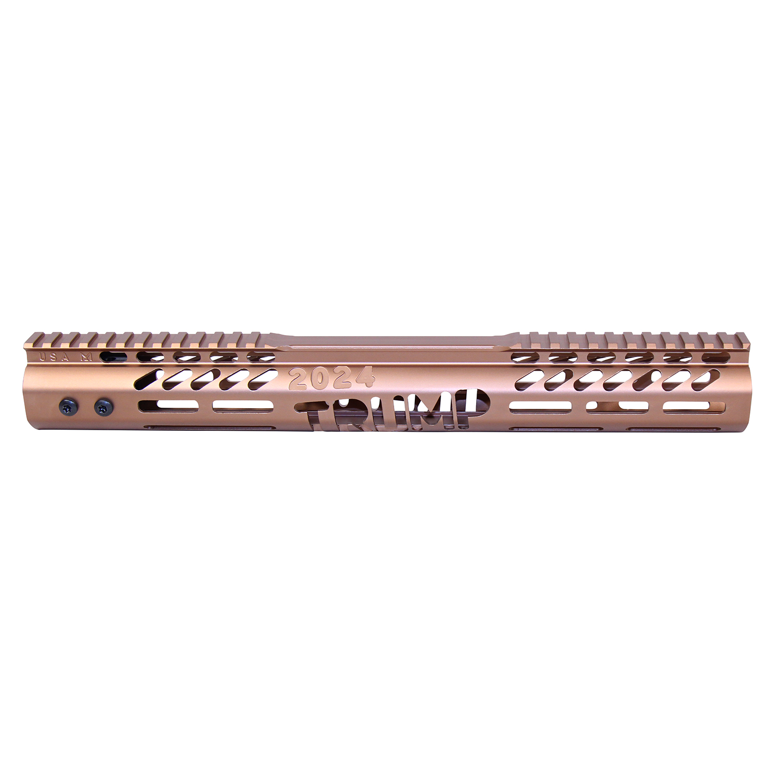 AR .308 Cal 15" "Trump Series" Limited Edition M-LOK System Free Floating Handguard With Monolithic Top Rail (Anodized Bronze)