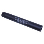 9-inch AR-15 fake suppressor, black, laser-engraved, for 9mm.