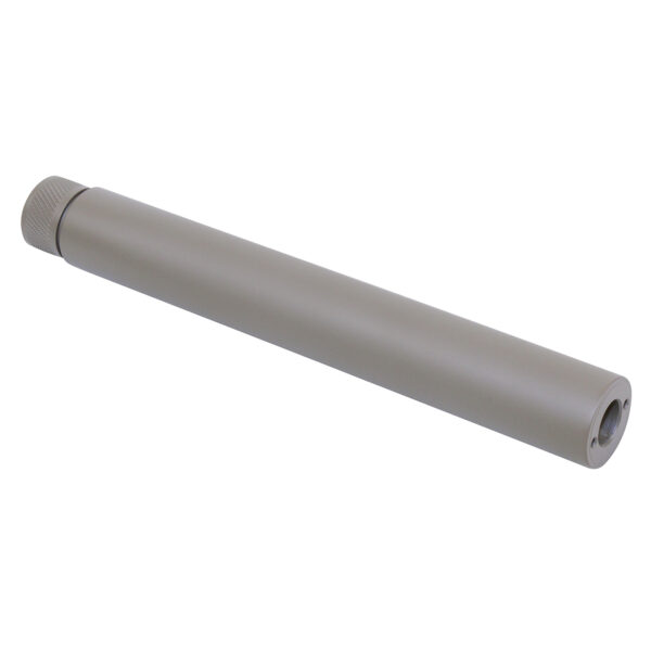 Flat Dark Earth AR .308 Cal 9-inch fake suppressor.