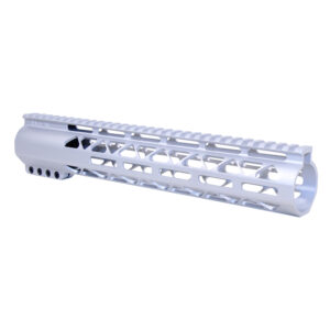 Guntec USA 12 AIR-LOK M-LOK handguard for .308 with top rail, anodized clear.