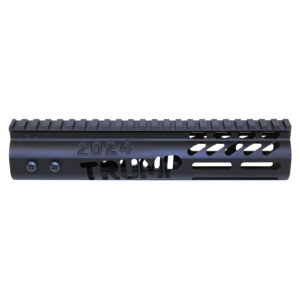 Black 9-inch Trump 2024 rifle handguard with M-LOK and Picatinny rail.