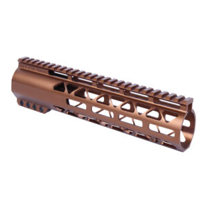 10" AIR-LOK Series M-LOK Compression Free Floating Handguard With Monolithic Top Rail (.308 Cal) (Anodized Bronze)