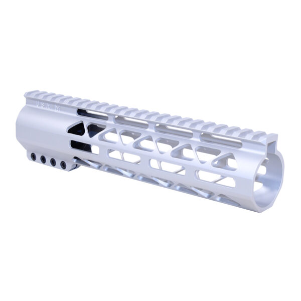 9" AIR-LOK Series M-LOK Compression Free Floating Handguard With Monolithic Top Rail (.308 Cal) (Anodized Clear)