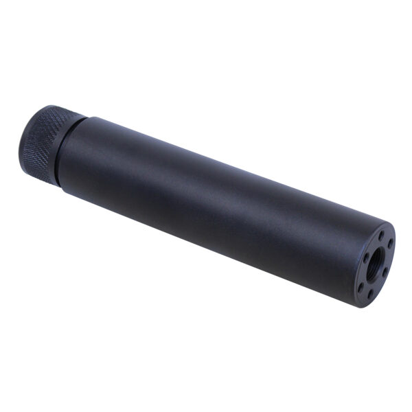 Black anodized slip over fake suppressor for AR-15 rifles