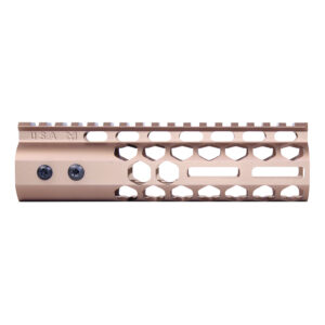 7" Air Lite Series 'Honeycomb' M-LOK Free Floating Handguard With Monolithic Top Rail (Anodized Bronze)