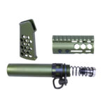 AR-15 Micro Honeycomb Pistol Furniture Set (Anodized Green)