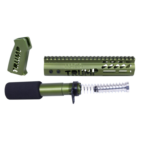 AR-15 "Trump Series" Limited Edition Pistol Furniture Set (Anodized Green)