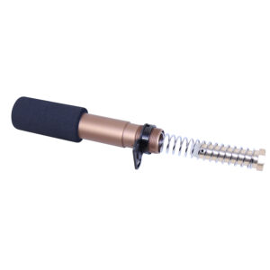 AR-15 Pistol Buffer Tube Kit in Anodized Bronze with Cushion Pad and Spring.