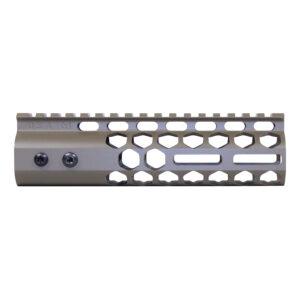 Guntec 7 Honeycomb M-LOK Handguard for AR-15, Flat Dark Earth.