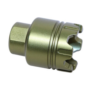 AR-15 Mini 'Trident' Flash Can With Glass Breaker (9mm) (Anodized Green)