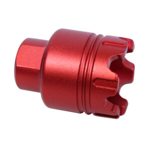 AR-15 Mini 'Trident' Flash Can With Glass Breaker (9mm) (Anodized Red)