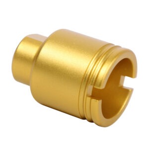AR .308 Cal Stubby Slim Compact Flash Can (Anodized Gold)
