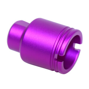 AR .308 Cal Stubby Slim Compact Flash Can (Anodized Purple)
