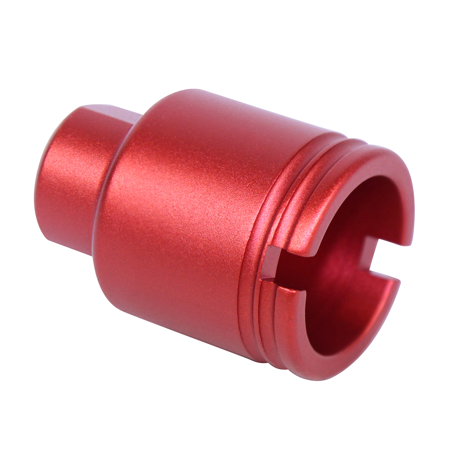 AR 9mm Stubby Slim Compact Flash Can (Anodized Red)