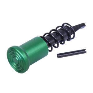 AR-15 Forward Assist Assembly in Anodized Irish Green.