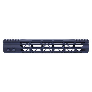 Guntec USA 12-inch black M-LOK AR-15 handguard with monolithic top rail.