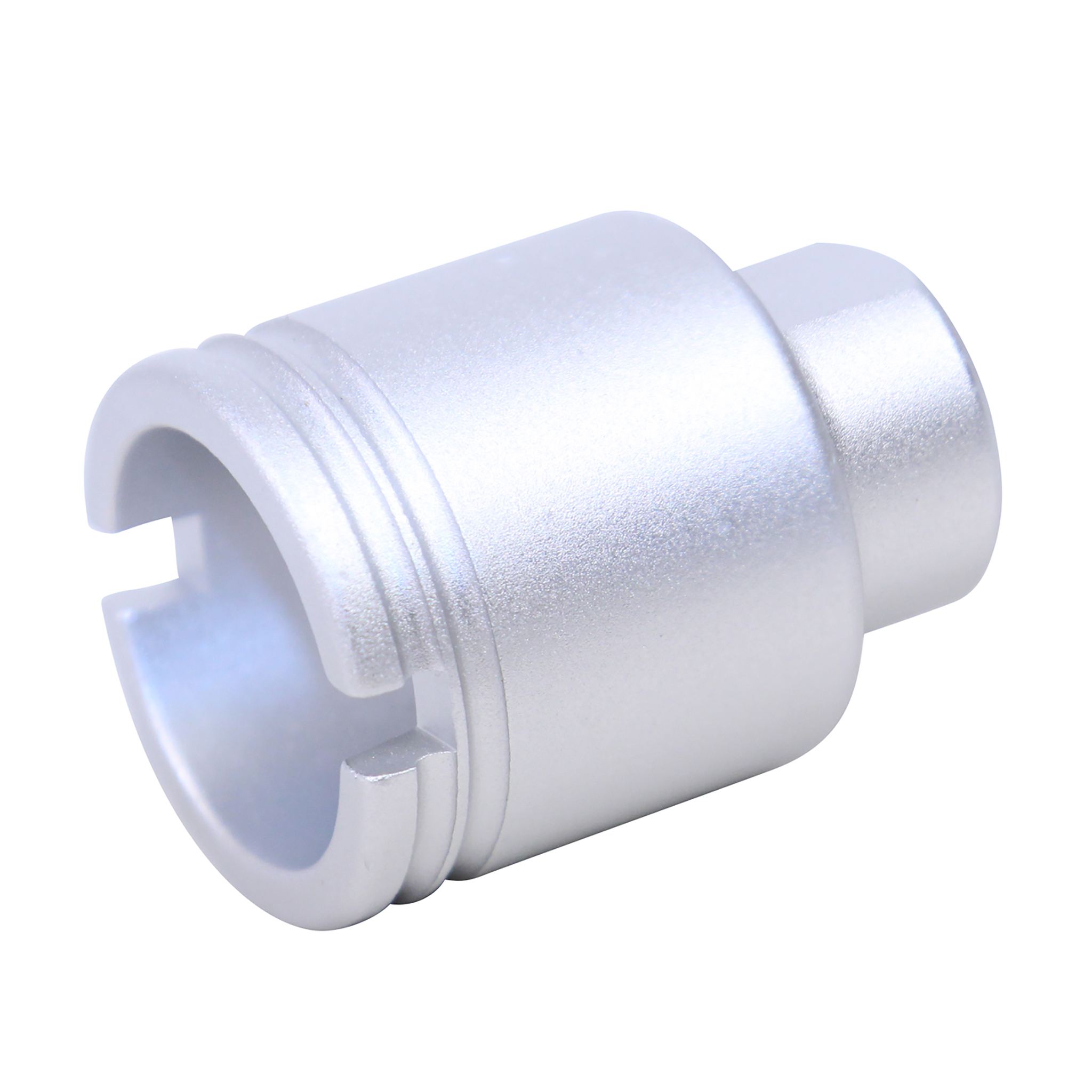 ar-308-stubby-flash-can-anodized-clear AR .308 Cal Stubby Slim Compact Flash Can (Anodized Clear) - Image 1