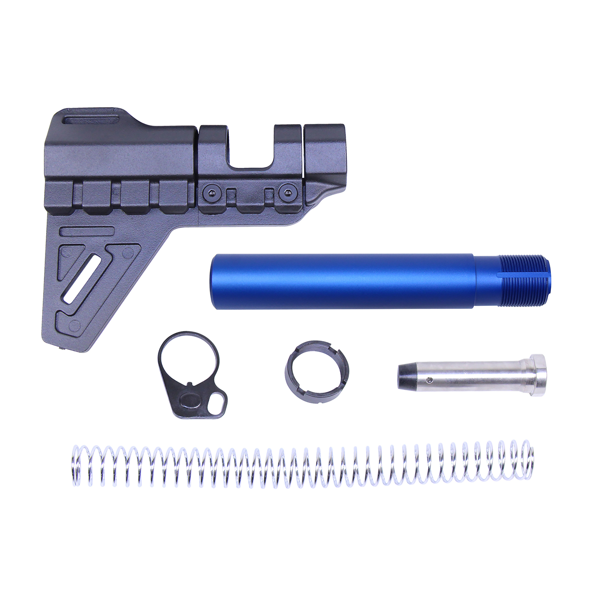 GT-MBPB-BLUE_TT AR-15 Micro Breach Pistol Brace Kit (Anodized Blue) - Image 1