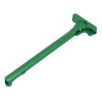 AR-15 anodized Irish green charging handle by Guntec USA.