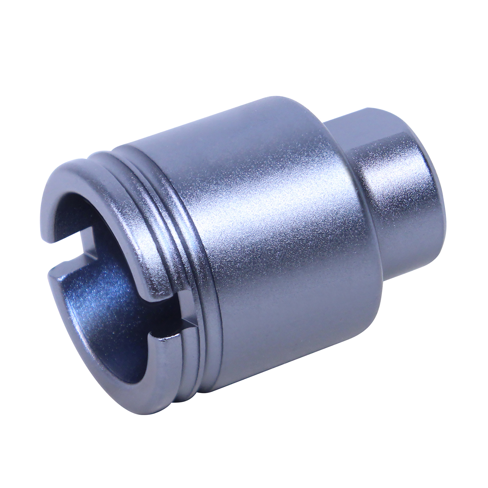 ar-308-flash-can-anodized-grey_TT AR .308 Cal Stubby Slim Compact Flash Can (Anodized Grey) - Image 1