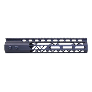 Black 10 Air Lite M-LOK Handguard with Top Rail, Geometric Cutouts.