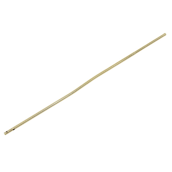 Golden AR-15 midlength gas tube, tin-coated for durability and corrosion resistance.