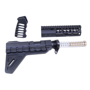 AR-15 Pistol Furniture Set W/Micro Breach Pistol Brace (Anodized Black)