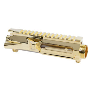 AR-15 Stripped Billet Upper Receiver (24 Ct Gold Plated)