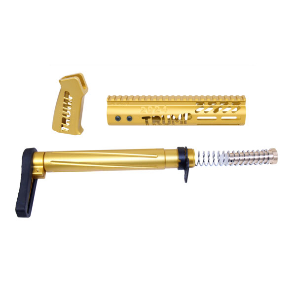 AR-15 "Trump Series" Airlite Limited Edition Furniture Set (9") (Anodized Gold)